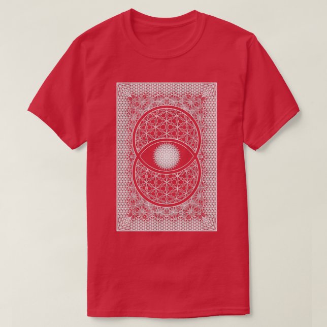 Camiseta Vesica Picsis Sacred Geometry (Frente do Design)