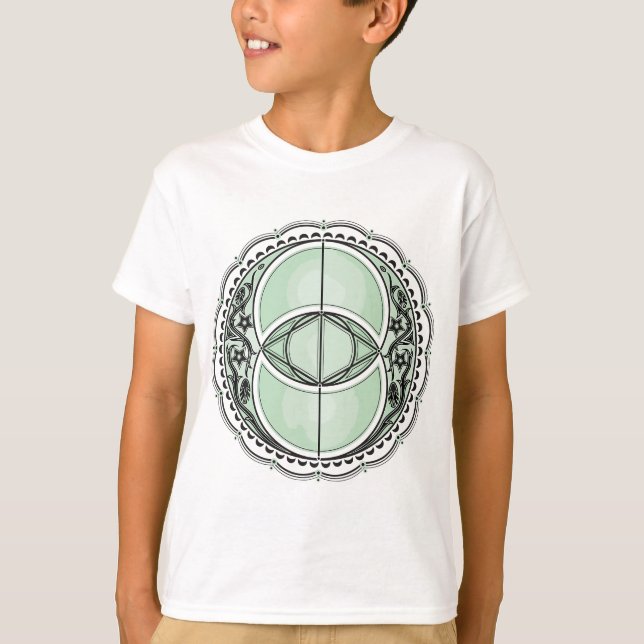 Camiseta Vesica Piscis, Chalice Bem, Símbolo Celta, Sagrado (Frente)