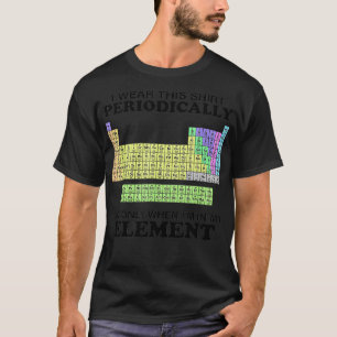 Camiseta Veste Periódica de Mesa Este Fundo Periodicamente
