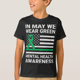 Camiseta Veste Verde Conscientização da Saúde Mental