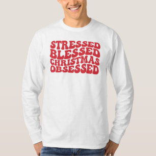Camiseta Vestido Abençoado Natal Obcecado, Natal
