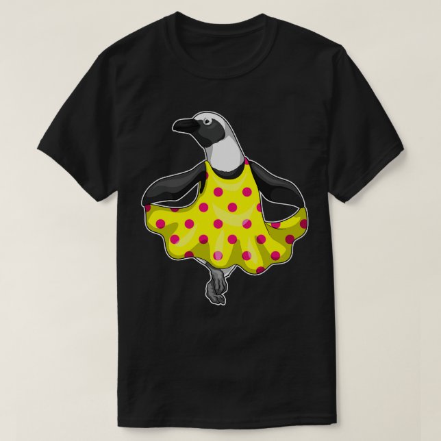 Camiseta Vestido de Bolinhas de pinguim (Frente do Design)