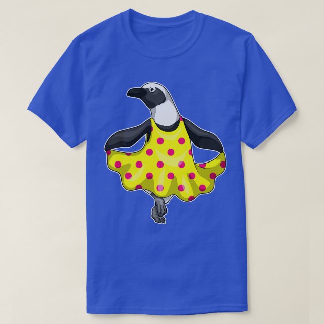 Camiseta Vestido de Bolinhas de pinguim (Frente do Design)