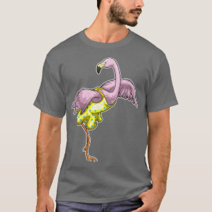 Camiseta Vestido de Bolinhas Flamingo