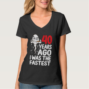 Camiseta Vestido de brincadeira de 40 anos 40 Anos Atrás Eu