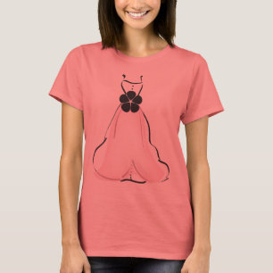 Camiseta Vestido de Casamento com T-shirt Rosa
