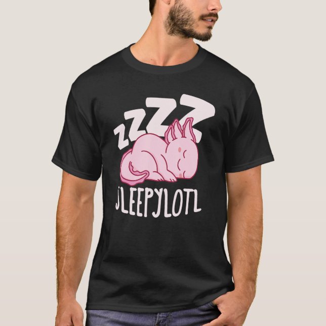 Camiseta Vestido de noite Axolotl para sonhos bonitos (Frente)