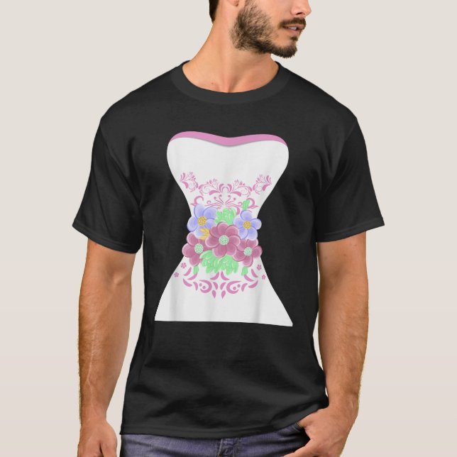 Camiseta Vestido de Noiva Simples presente para Presentes d (Frente)
