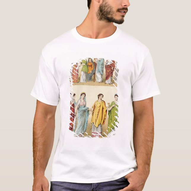 Camiseta Vestido romano fêmea (Frente)
