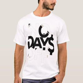 Camiseta Vestido sem dias: T-Shirt preto e branco