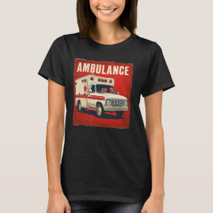 Camiseta Vestígio de veículo ambulante de emergência para h