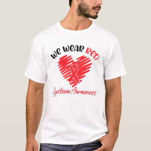 Camiseta Vestimos a Consciência da Dislexia Vermelha