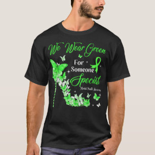 Camiseta Vestimos as borboletas verdes Sensibilização para 
