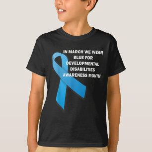 Camiseta Vestimos Azul Para Deficiência De Desenvolvimento