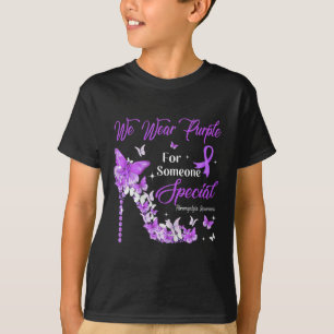 Camiseta Vestimos Borboletas Roxas Fibromialgia Sensibiliza