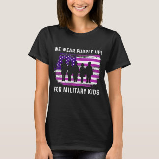 Camiseta Vestimos Criança Militar Roxo