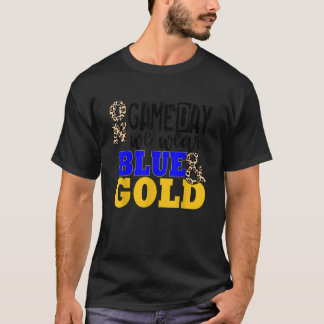 Camiseta Vestimos Espírito Escolar Azul E Dourado