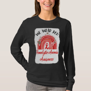 Camiseta Vestimos Red Rainbow Anemia Hemolítica Consciência