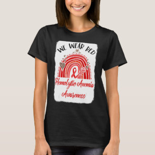 Camiseta Vestimos Red Rainbow Anemia Hemolítica Consciência