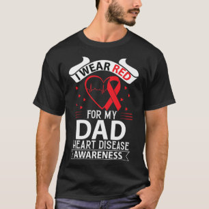 Camiseta Vestimos Vermelho Por Pai Na Sensibilização Para D