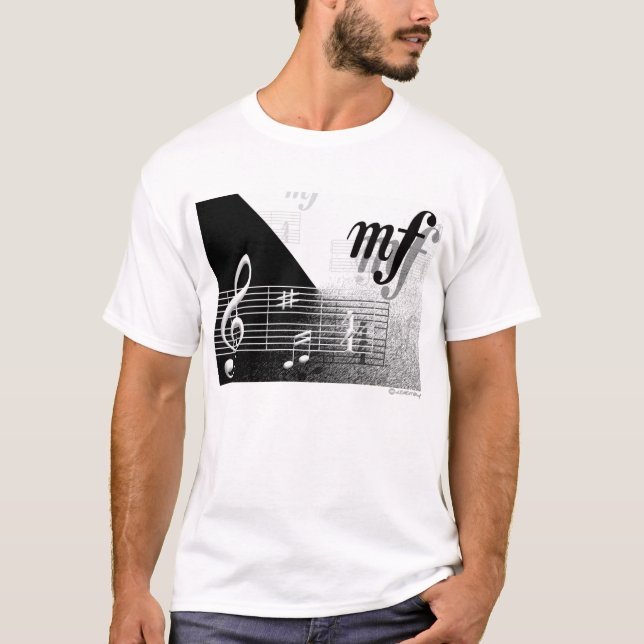 Camiseta Vestindo o ruidosamente com roupa de MusicMinds (Frente)