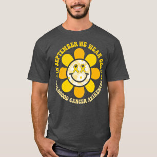 Camiseta Vestir a Dourada Guerra da Consciência do Cancer n