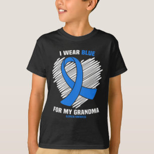 Camiseta Vestir Azul Para A Consciência Da Minha Avó Sobre