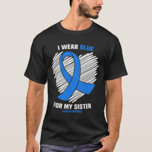 Camiseta Vestir Azul Para A Consciência Da Minha Irmã Alope