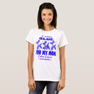 Camiseta Vestir Azul Para O Cancer De Cão Cólon Cachorro