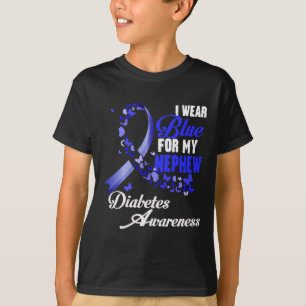 Camiseta Vestir Azul Para O Meu Blu De Sensibilização Para