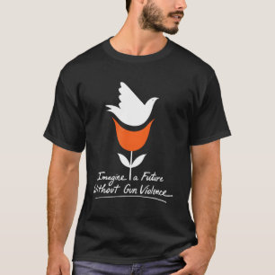 Camiseta Vestir Dia Laranja Imagine Um Futuro Sem Uma Visão