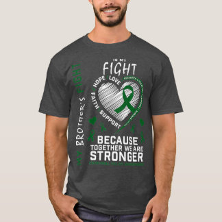 Camiseta Vestir Fita Verde Meus Irmãos Combatem Cerebral