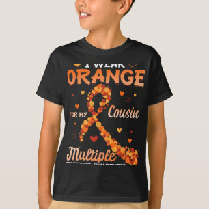 Camiseta Vestir Laranja Para Meu Primo Com Esclerose Múltip