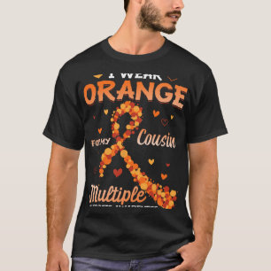 Camiseta Vestir Laranja Para Meu Primo Com Esclerose Múltip