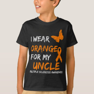 Camiseta Vestir Laranja Para Minha Fita De Esclerose Múltip