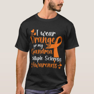 Camiseta Vestir Laranja Para Minha Irmã Com Sclerose Múltip