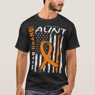 Camiseta Vestir Laranja Para Minha Tia Esclerose Múltipla A