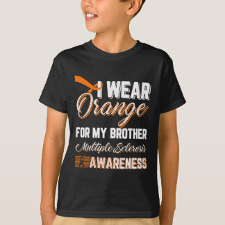 Camiseta Vestir Laranja Para O Meu Irmão Esclerose Múltipla