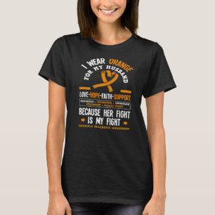 Camiseta Vestir Laranja Para O Meu Marido, Sra. Multiple Sc