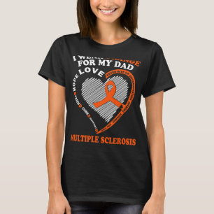 Camiseta Vestir Laranja Para O Meu Pai, Awarenes De Esclero
