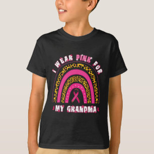 Camiseta Vestir Rosa Para A Minha Avó, Grã De Cancer Da Mam