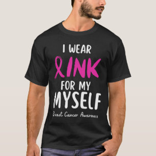 Camiseta Vestir Rosa Para A Minha Consciência Do Cancer Da