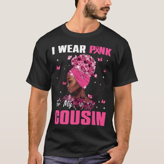 Camiseta Vestir Rosa Para A Sensibilização Do Cancer Primo  (Frente)