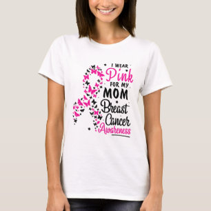 Camiseta Vestir Rosa Para As Mulheres Que Conhecem O Cancer