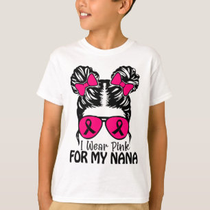 Camiseta Vestir Rosa Para Minhas Nana Mensageiras Brancas T