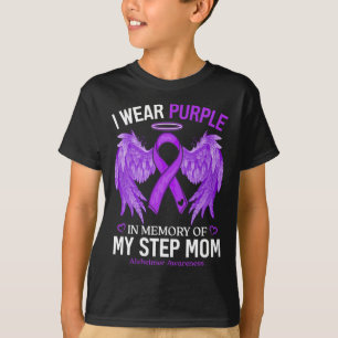 Camiseta Vestir Roxo Em Memória Do Passo Mãe Alzheimerheime