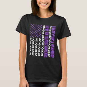 Camiseta Vestir Roxo Na Memória Para Os Awarenes Da Sobredo