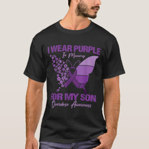 Camiseta Vestir Roxo Na Memória Para Os Awarenes Da Sobredo