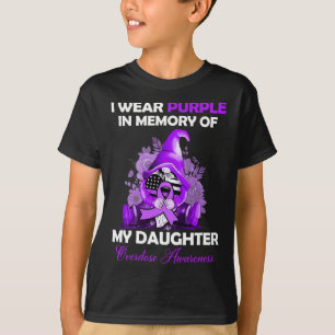 Camiseta Vestir Roxo Para A Minha Filha Mão De Consciência
