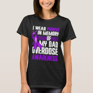 Camiseta Vestir Roxo Para A Sensibilização Para A Sobredosa